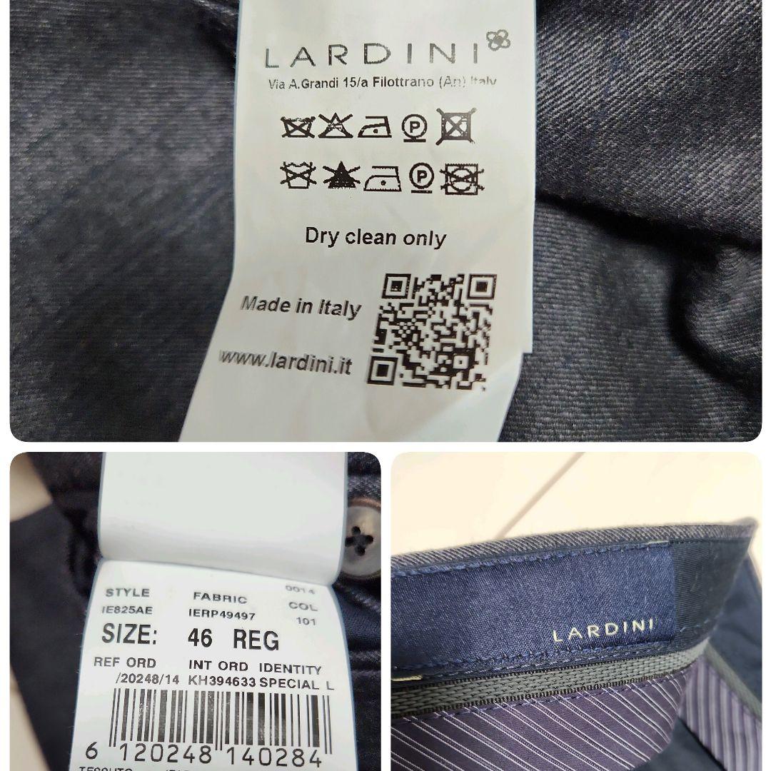 【イタリア購入品】LARDINI グレー スーツ サイズ46（数回着用）
