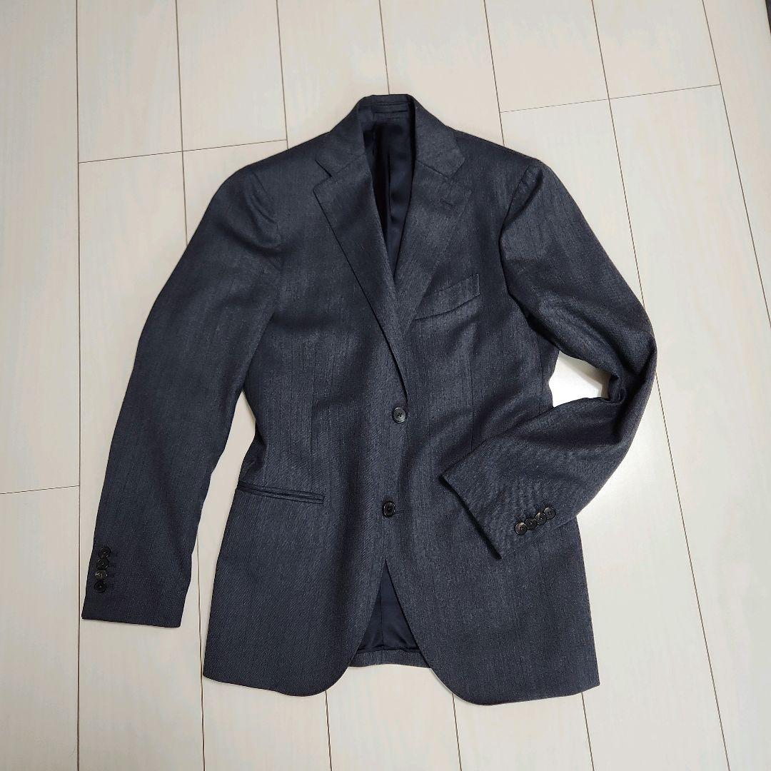 【イタリア購入品】LARDINI グレー スーツ サイズ46（数回着用）