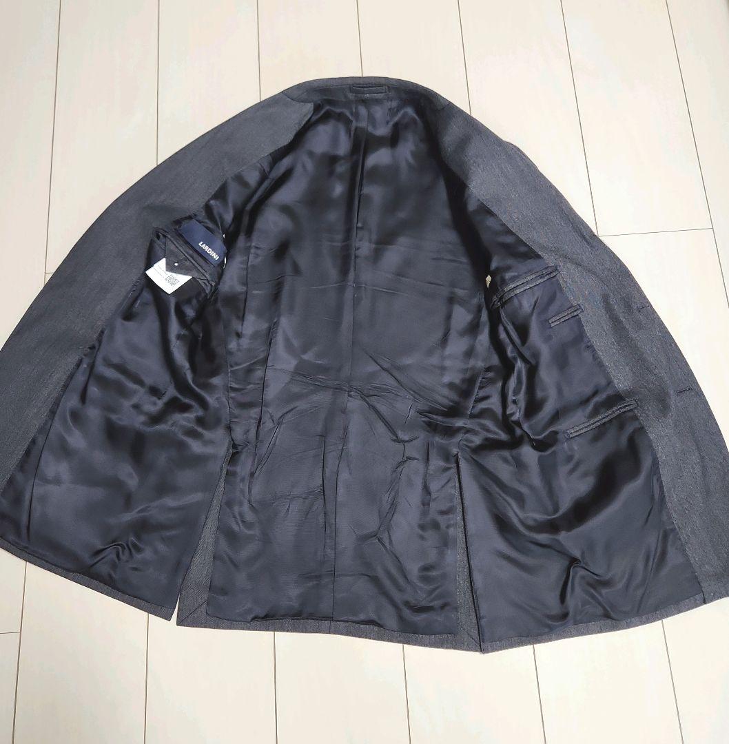【イタリア購入品】LARDINI グレー スーツ サイズ46（数回着用）