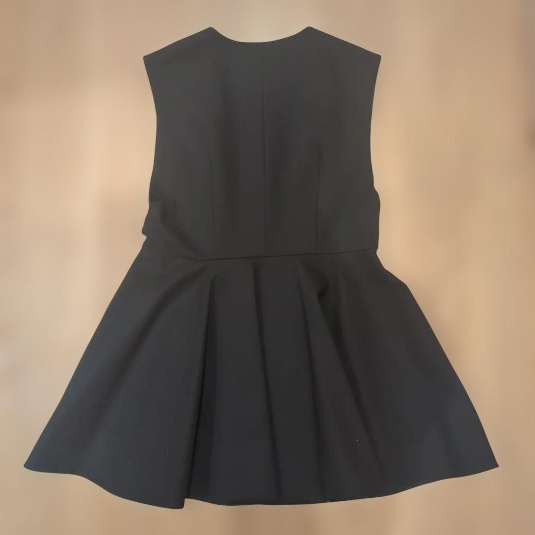 ルフィル ダブルクロスペプラムジレ ブラック