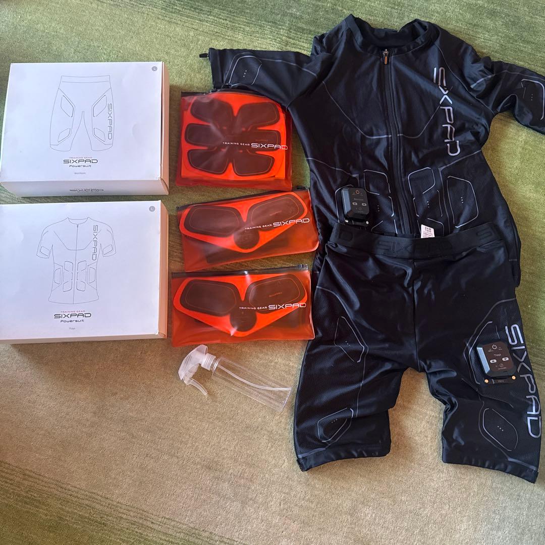 【オマケ付き】SIXPAD  GYMパワースーツ　メンズ　上下Lサイズ