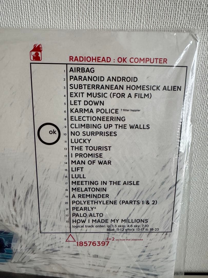 洋楽 Radiohead OK COMPUTER OKNOTOK