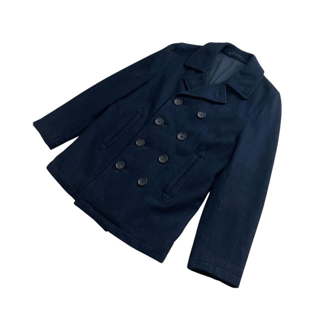 美品 コムデギャルソンオム ピーコート HN-C017 AD2004 ブラックS