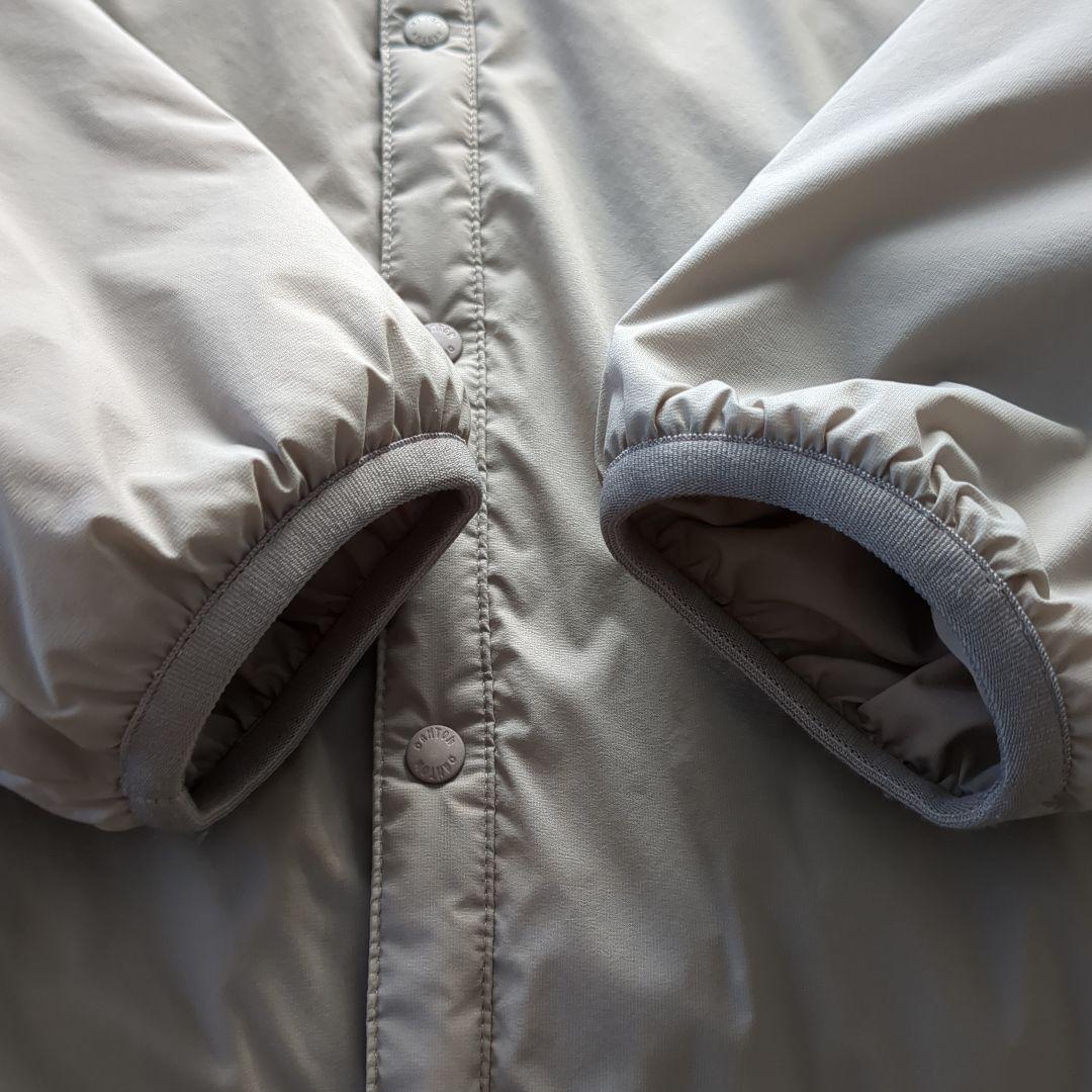 【DANTON】インサレーションジャケット　ノーカラー　グレージュ