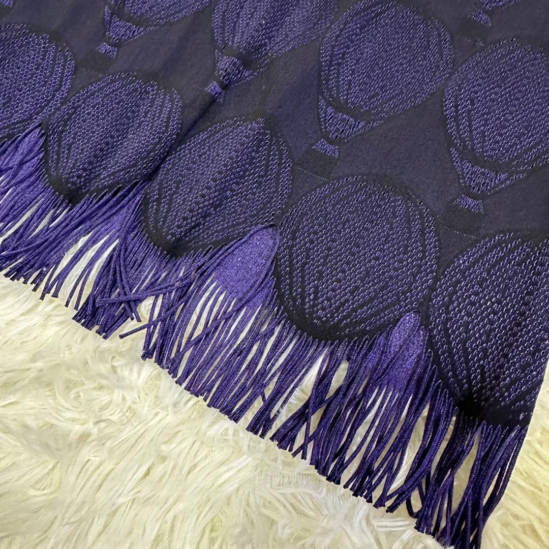 プリーツプリーズ インサイド気球パンチング　フリンジワンピース　リバーシブル