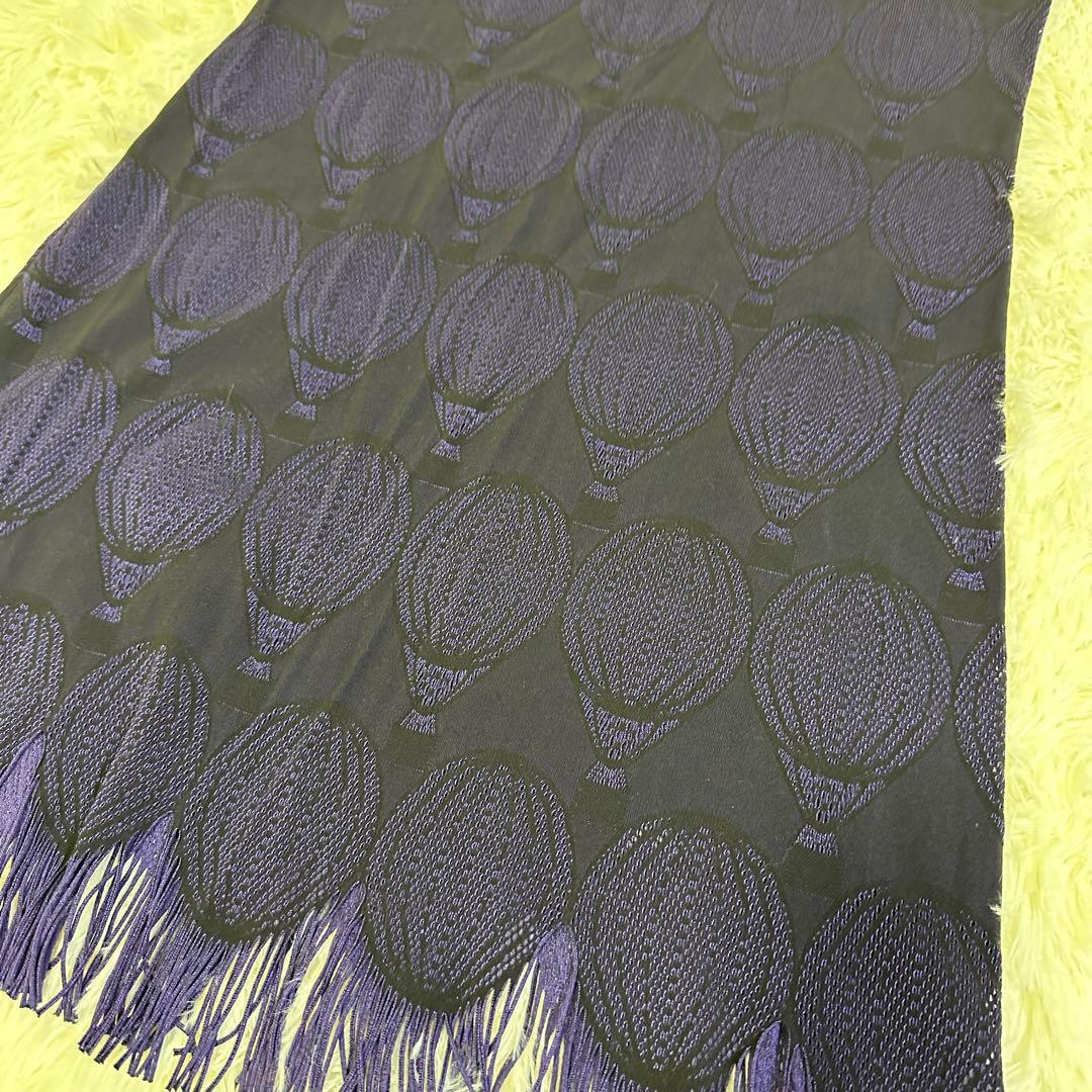 プリーツプリーズ インサイド気球パンチング　フリンジワンピース　リバーシブル