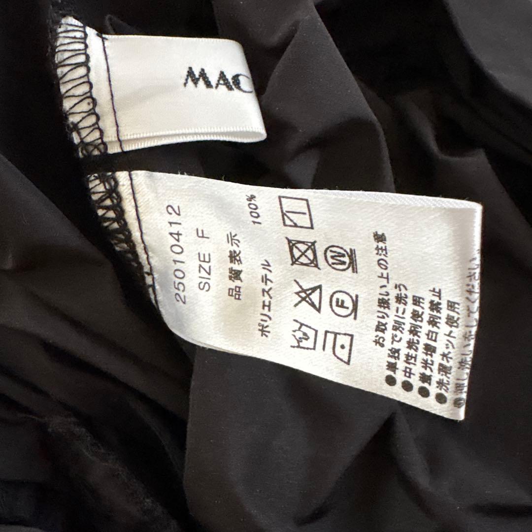 美品 macchat メモリーキュロットパンツ　ブラック