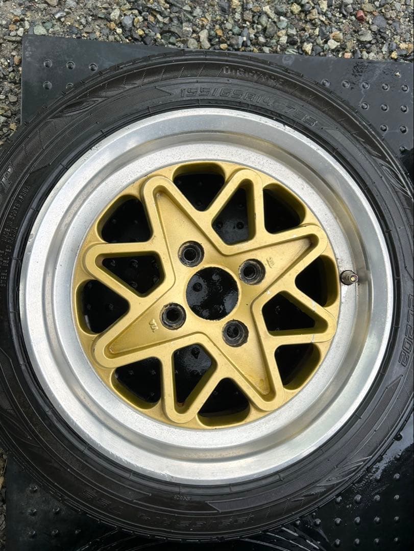 14インチ PCD100 6J 155-65 旧車