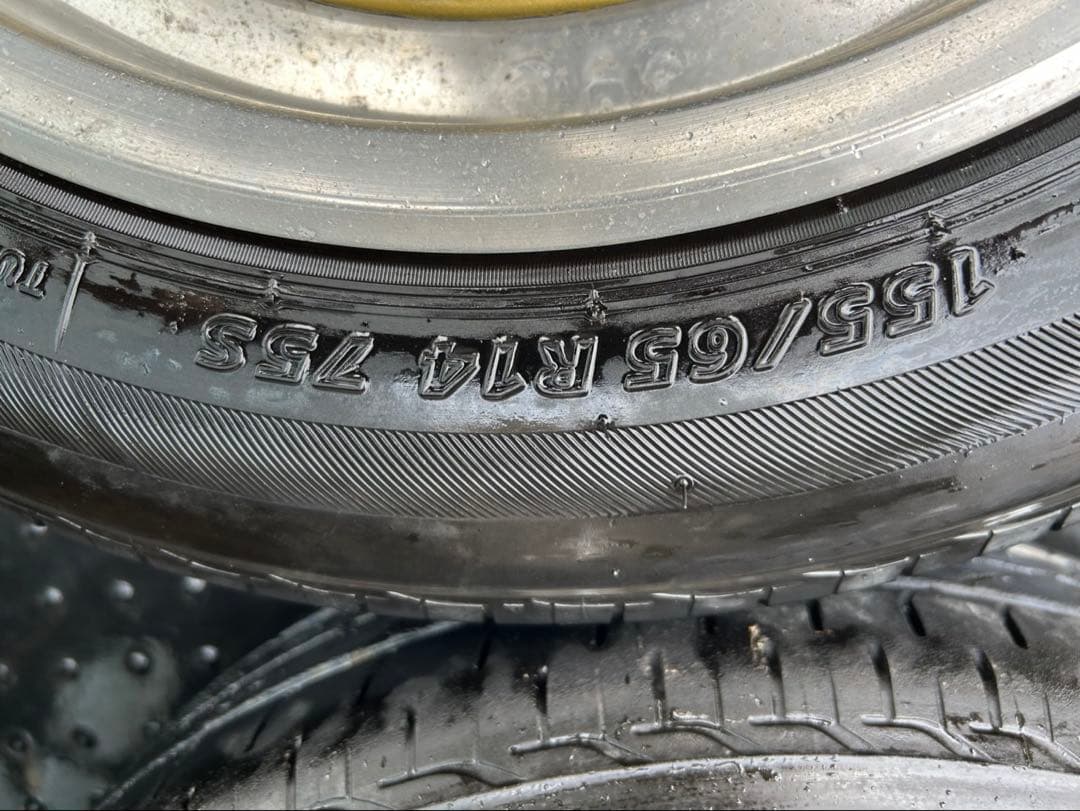 14インチ PCD100 6J 155-65 旧車