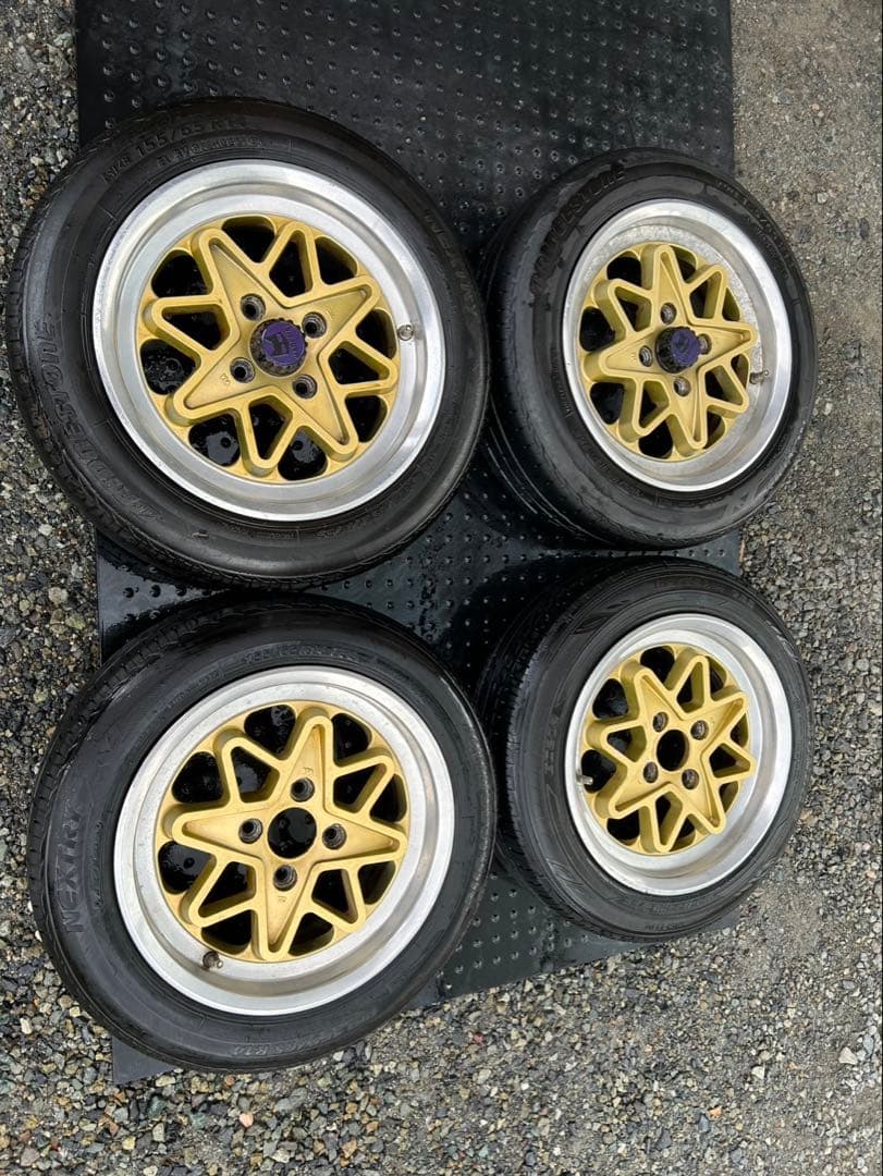 14インチ PCD100 6J 155-65 旧車