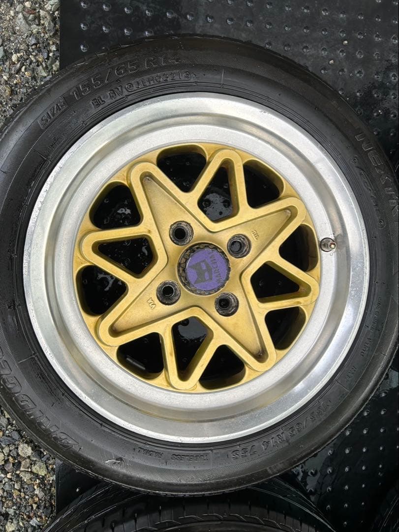 14インチ PCD100 6J 155-65 旧車