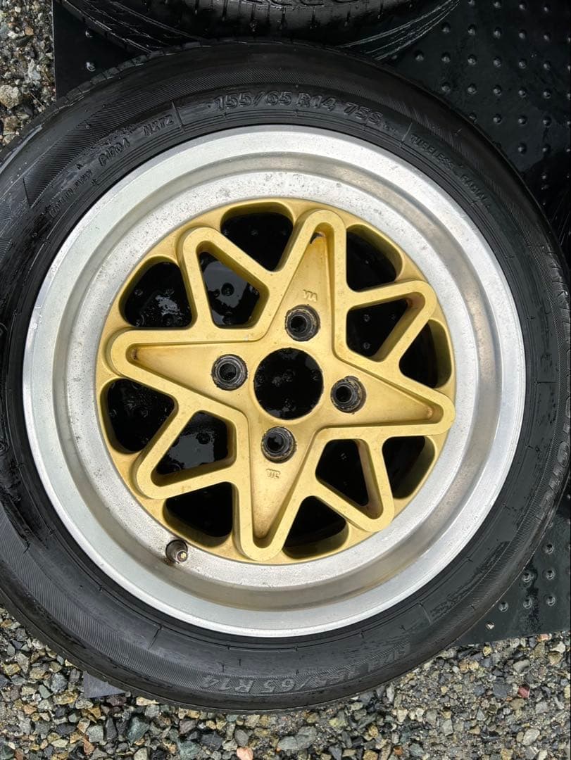 14インチ PCD100 6J 155-65 旧車