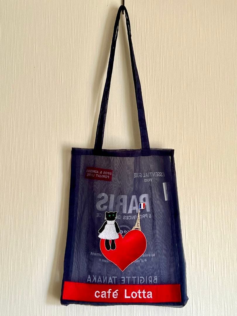 【美品】ブリジットタナカ×カフェロッタ トートバッグ＊桜井かおり