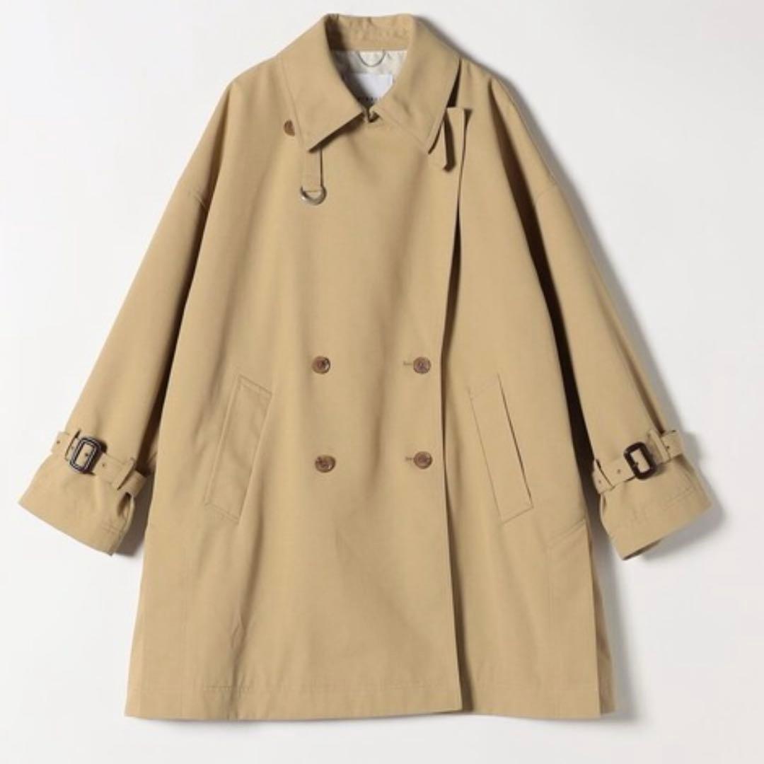 新品未使用 トレンチコート:「洗濯機可能」