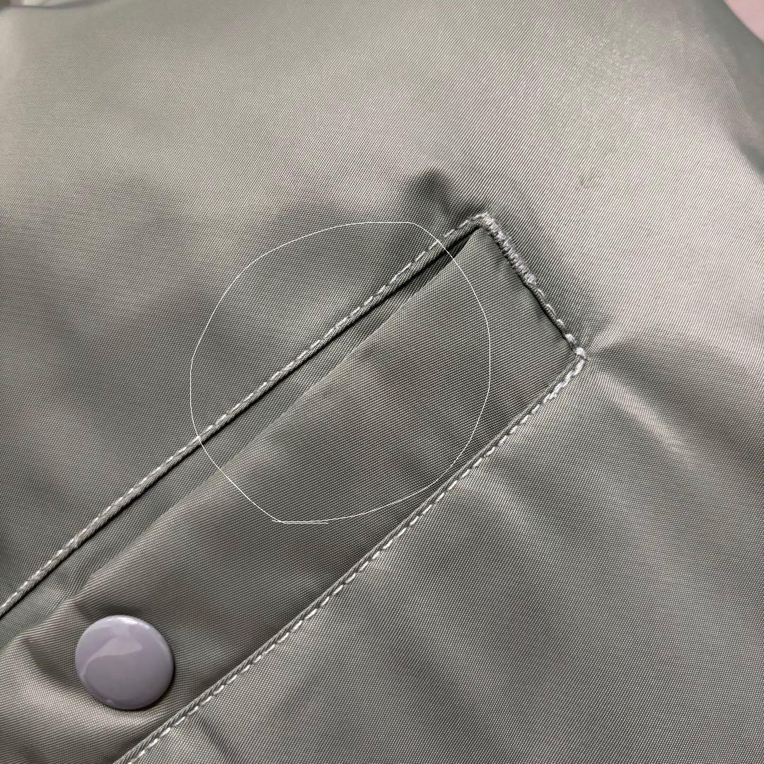 BEAMS MA-1 サーモライト 中綿ジャケット カーキ　Mサイズ