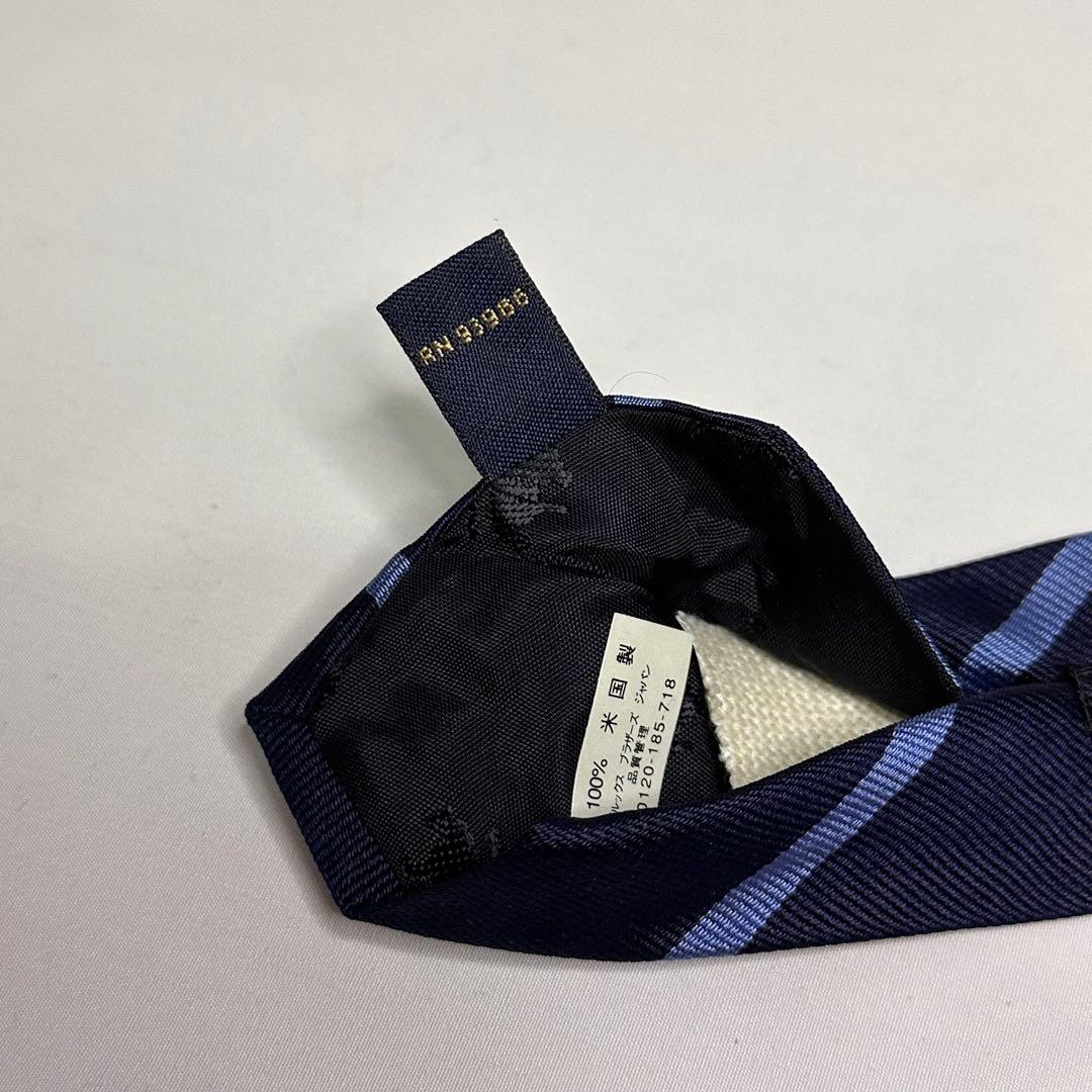 新品タグ付☆ブルックスブラザーズ☆ネクタイ☆ネイビー☆レジメンタル☆688