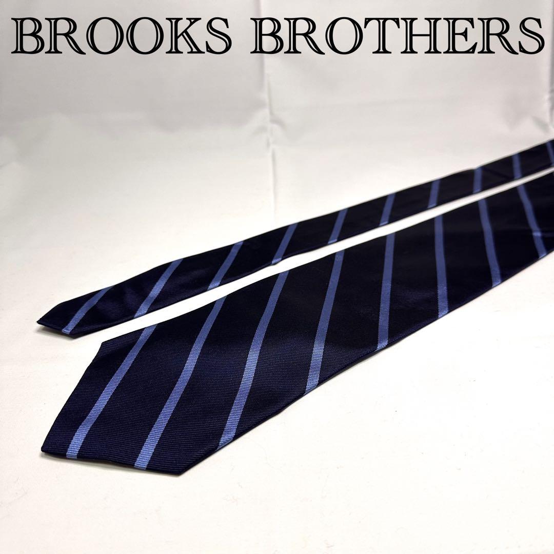 新品タグ付☆ブルックスブラザーズ☆ネクタイ☆ネイビー☆レジメンタル☆688