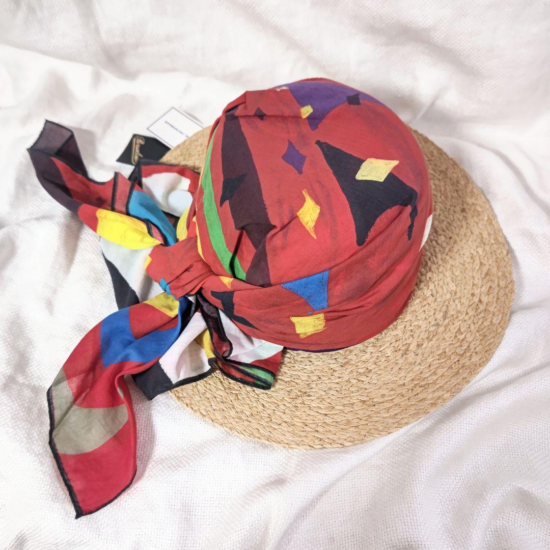 ヤンチェオンテンバールJ_OボルサリーノBorsalinoスカーフ付きハットM