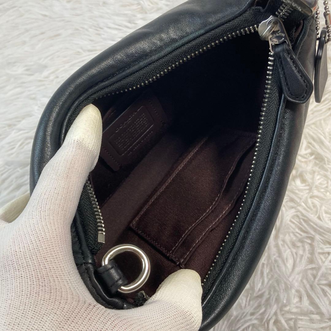 極美品　現行　コーチ　テリ ショルダー バッグ シグネチャー キルティング