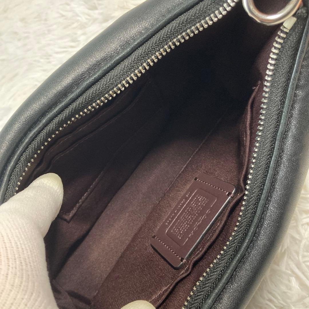 極美品　現行　コーチ　テリ ショルダー バッグ シグネチャー キルティング