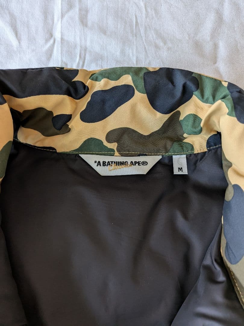 A BATHING APE カモフラージュ ダウンベスト M