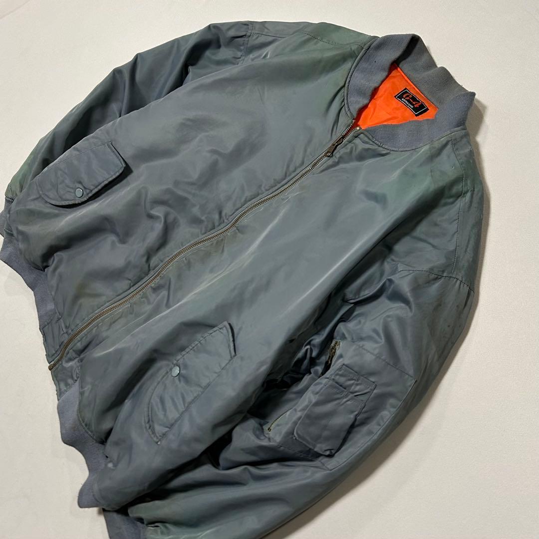 90s MA1 リバーシブル ボンバージャケット サンフェード オーバーサイズ