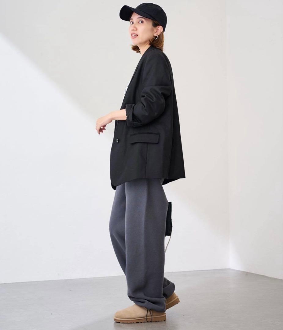 未使用 フラノテーラードジャケット38