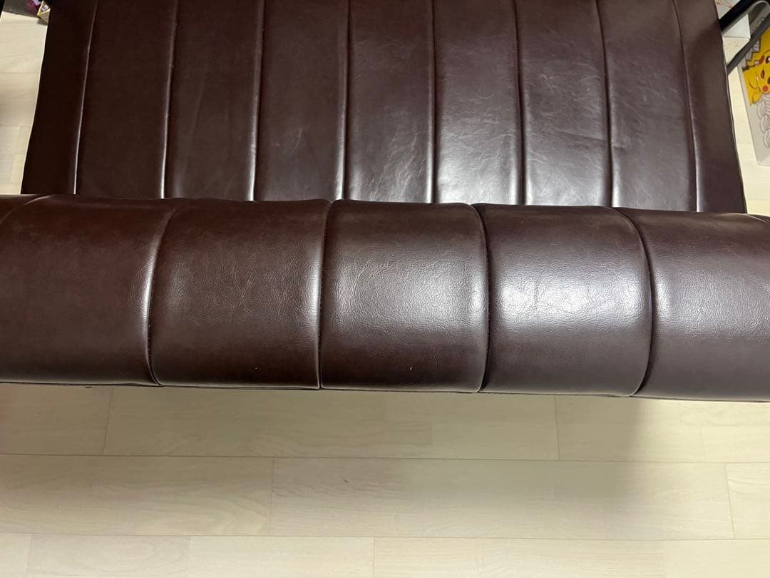 ニトリ ソファ ソファー 2人掛け Nシールド ステイン ブラウン