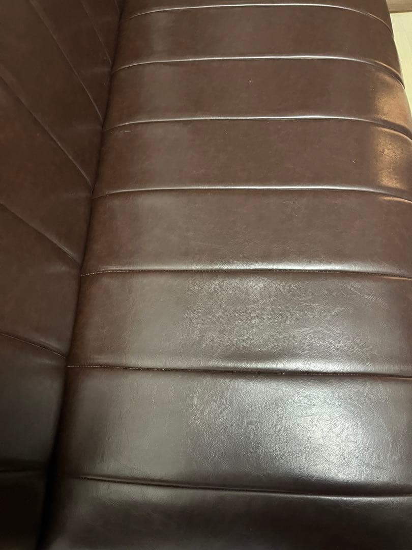 ニトリ ソファ ソファー 2人掛け Nシールド ステイン ブラウン