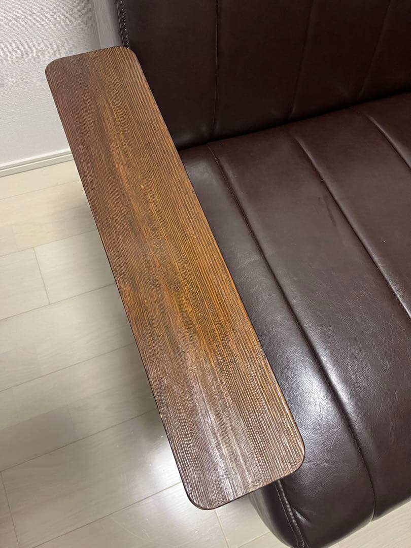 ニトリ ソファ ソファー 2人掛け Nシールド ステイン ブラウン