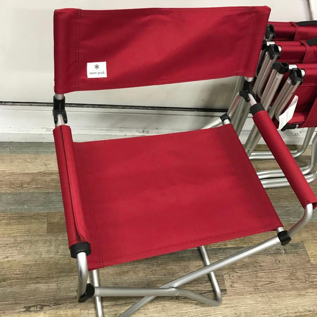 【4脚セット】スノーピーク FDチェアワイド RD レッド  peak