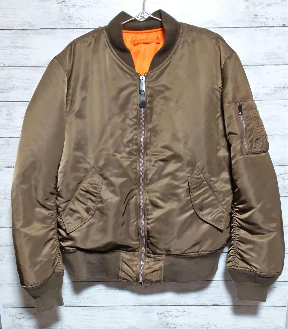 00s ALPHA TALL MA-1 ジャケット ブラウン　アルファ