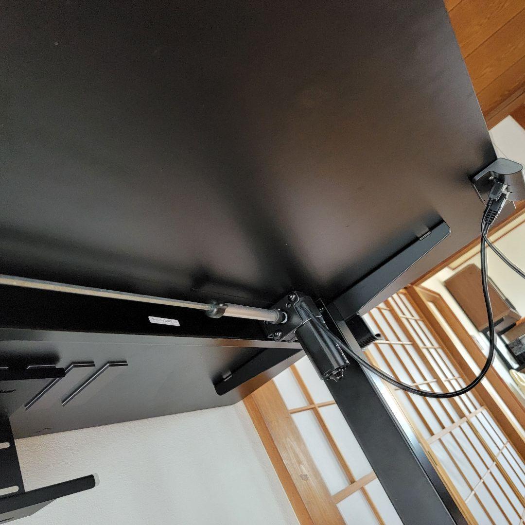 電動テーブル 昇降デスク 幅160cm 高さ76.5cm～122cmワークデスク