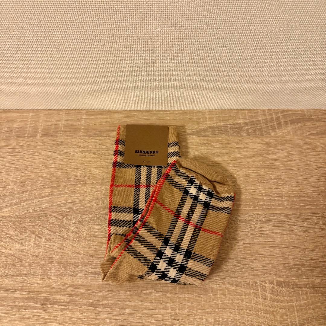 【タイムセール】BURBERRY チェック柄ソックス