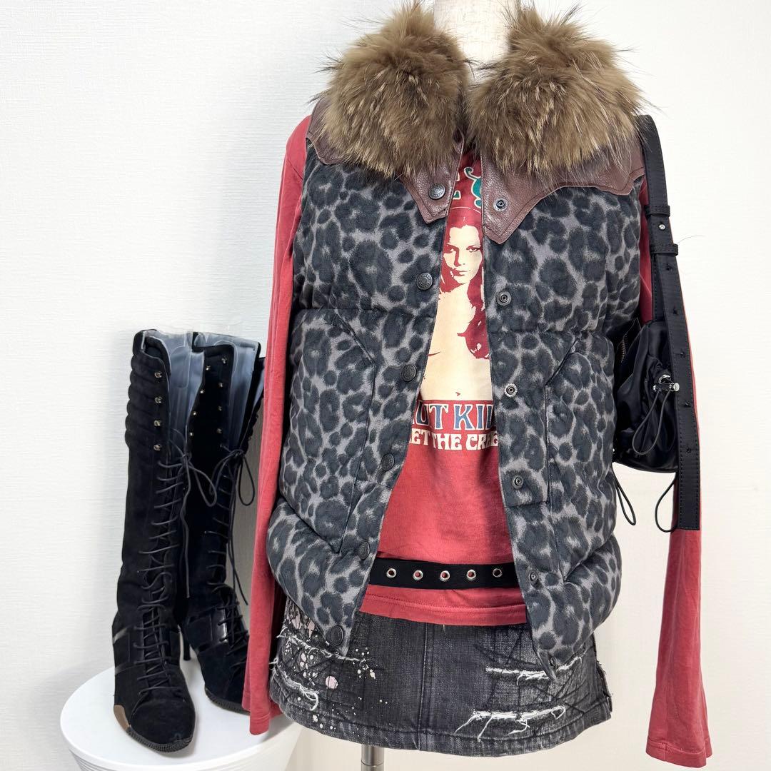 y2k❤️ 00s HYSTERIC GLAMOUR スカル ガール ロゴ ロンT