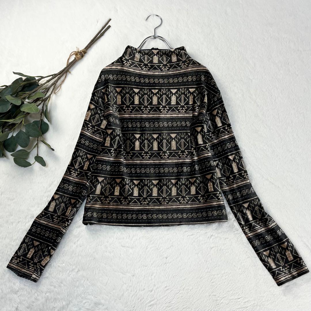 極希少 ヒロココシノ ネイティブ ベロア ジャガード セットアップ 幾何学 光沢