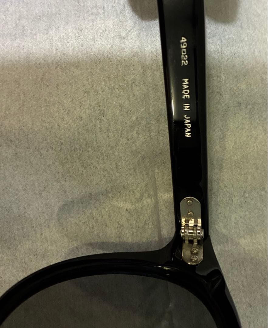 tesio YAMA ブラック サングラス　度なし純正ガラスレンズ