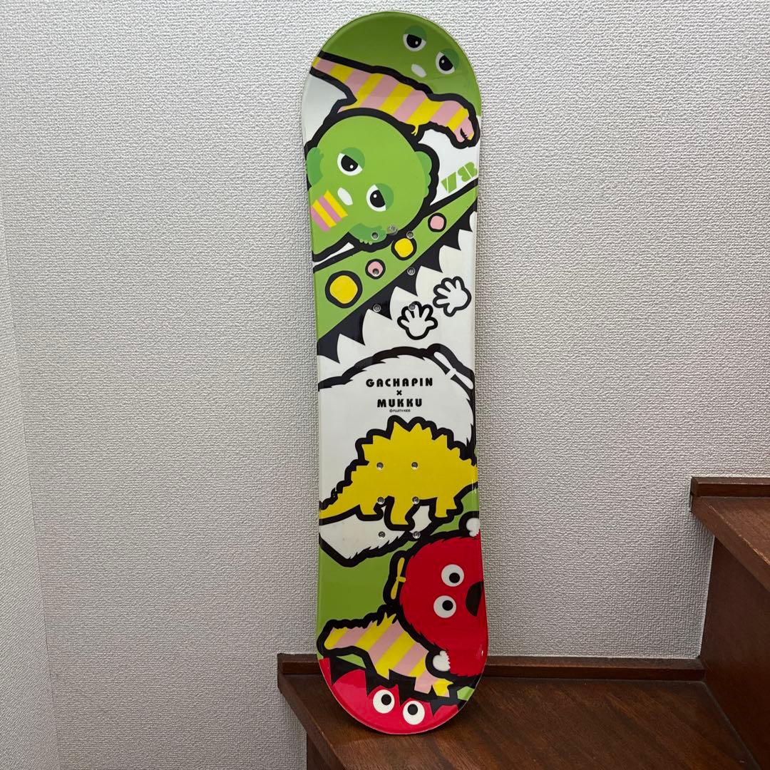 6103！スノーボード ビンディング ホワイト/ピンクと板のセット