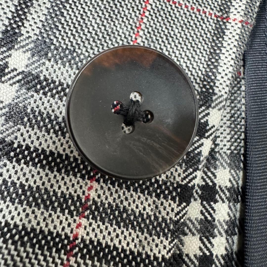 美品 スーツセレクト スリーピース セットアップ グレンチェック グレー A5