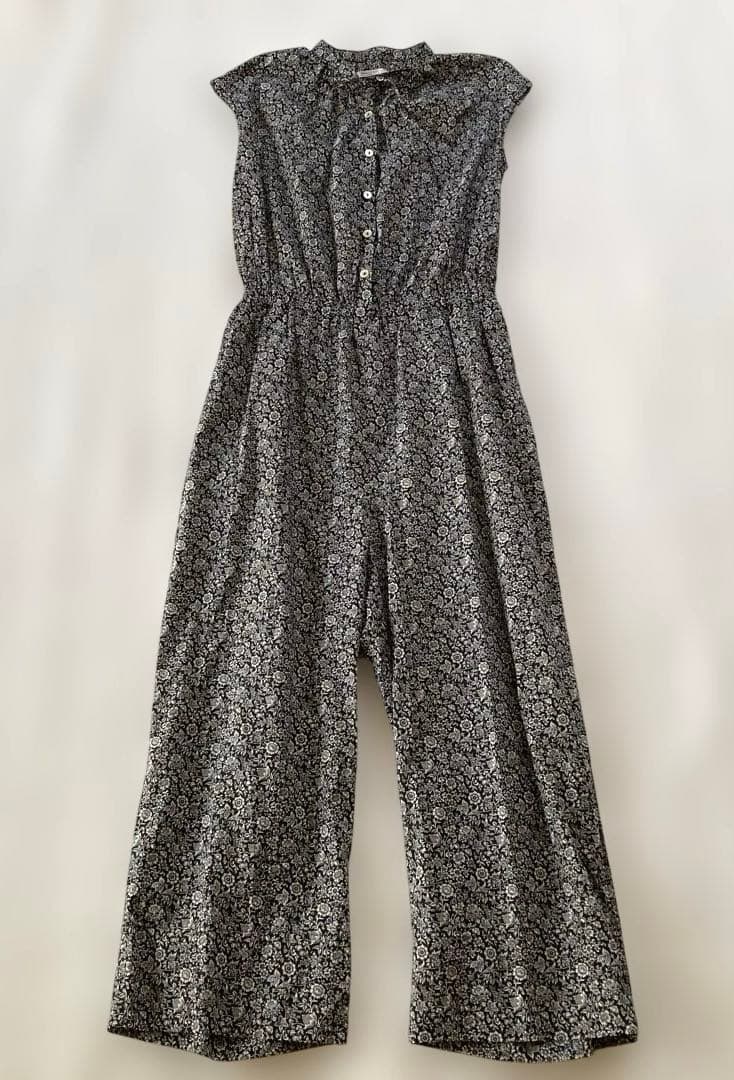 北欧暮らしの道具店　リバティ　オールインワン　　　　ブラック　S