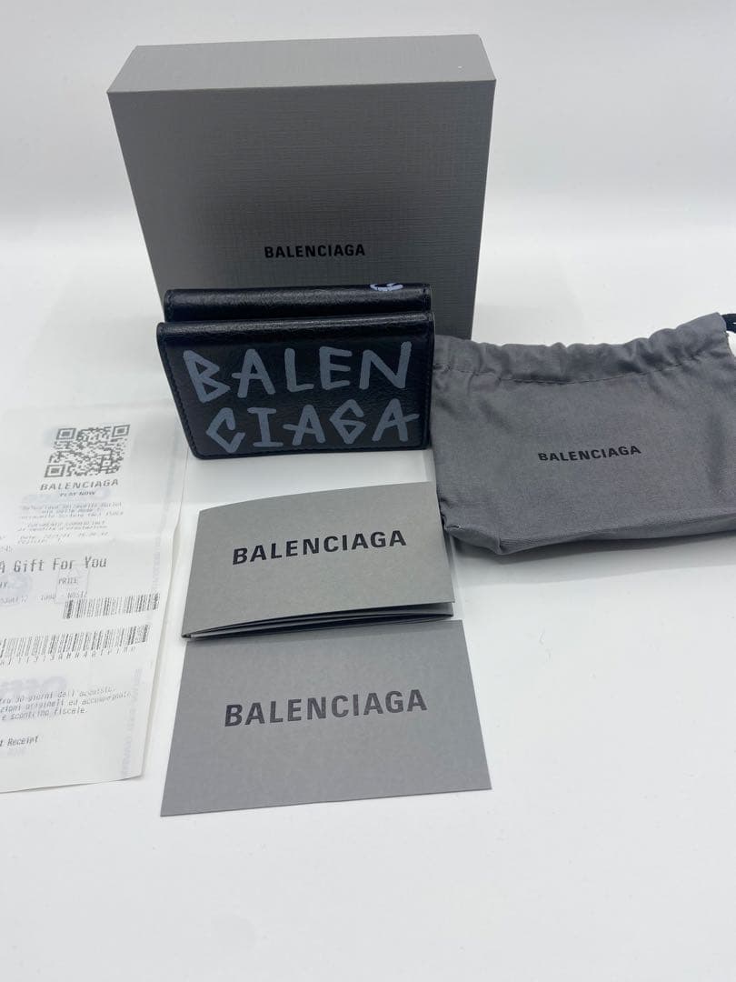 希少　美品　BALENCIAGA 三つ折り財布