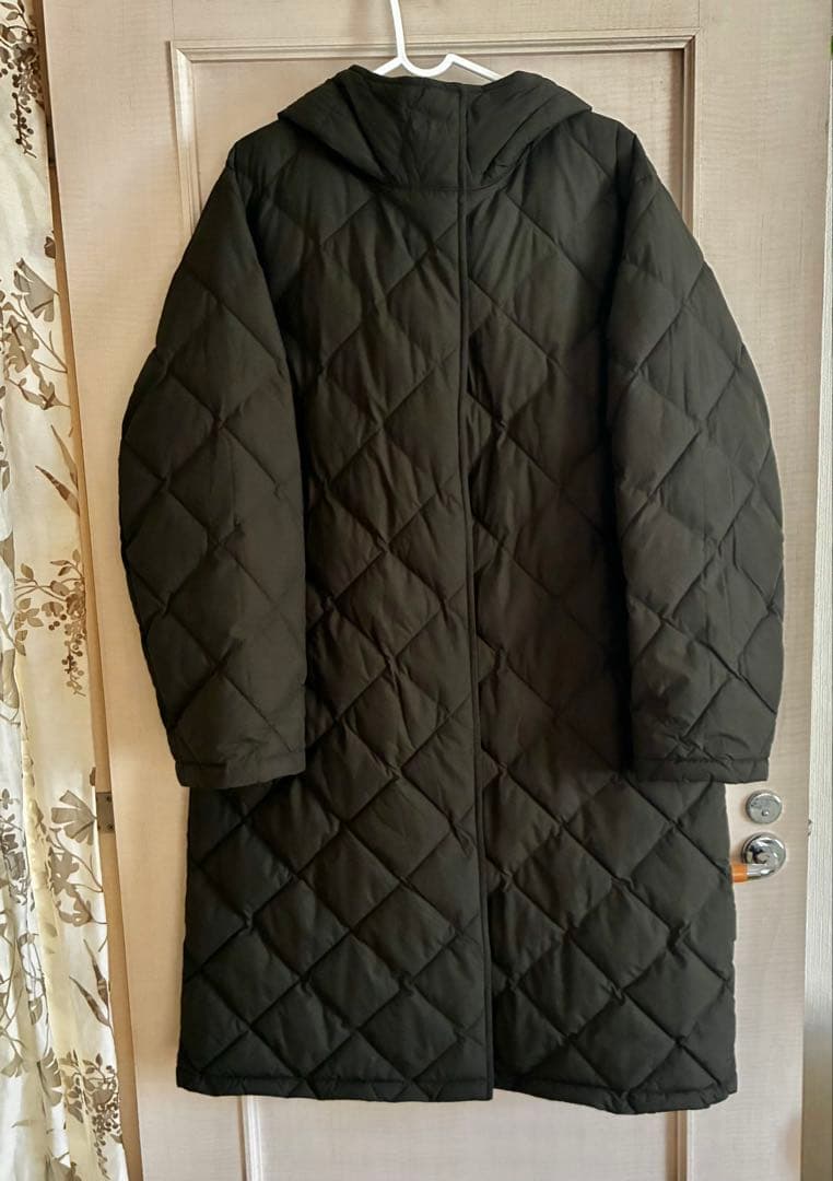 【XL】ユニクロ パフテックロングコートリラックスフィット オリーブ