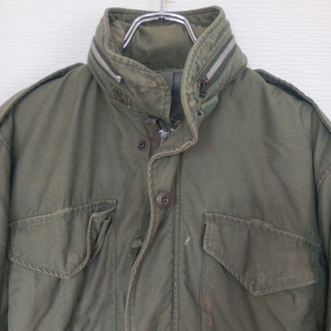 【USA-vintage】m-65 アルミジップ2nd gray-liner