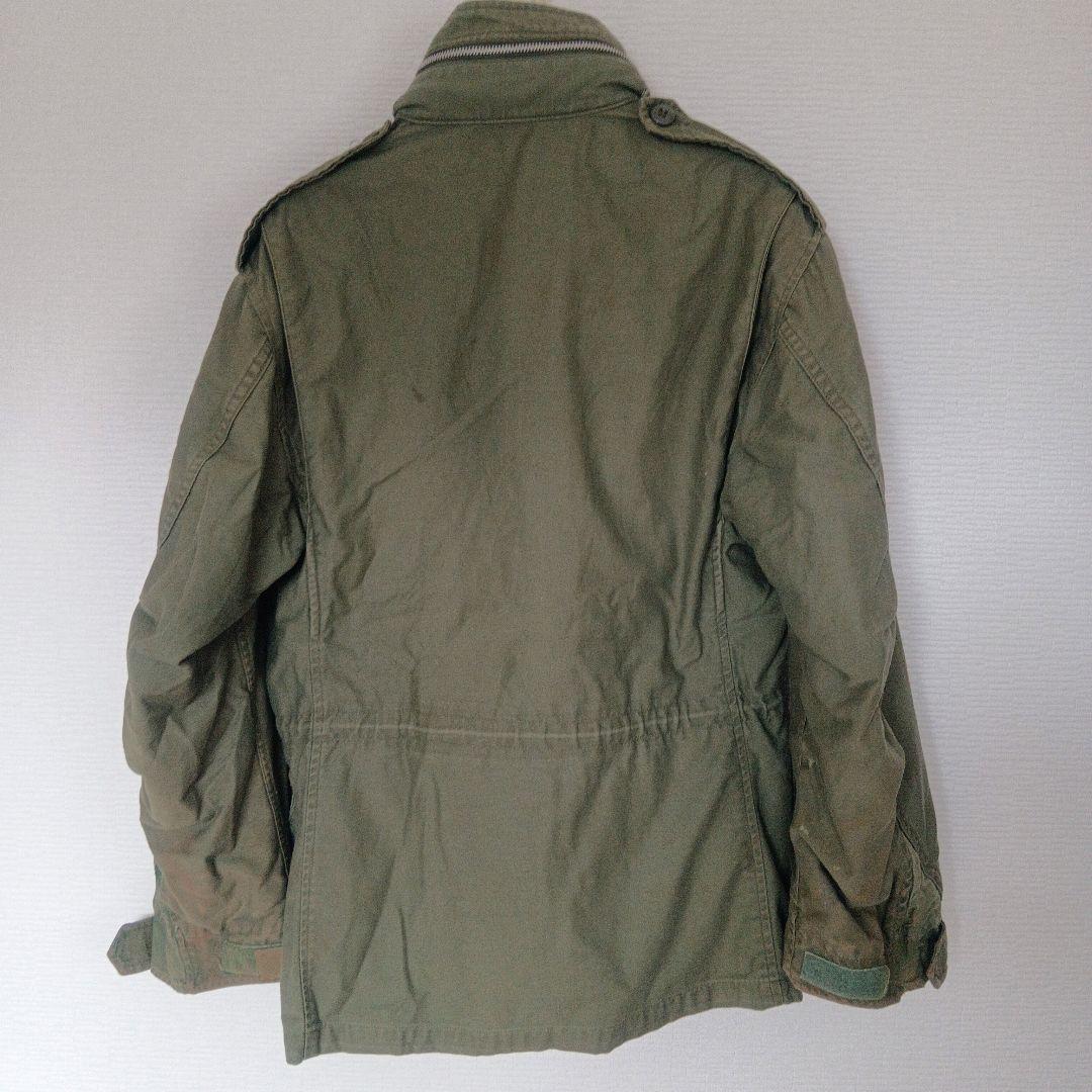 【USA-vintage】m-65 アルミジップ2nd gray-liner