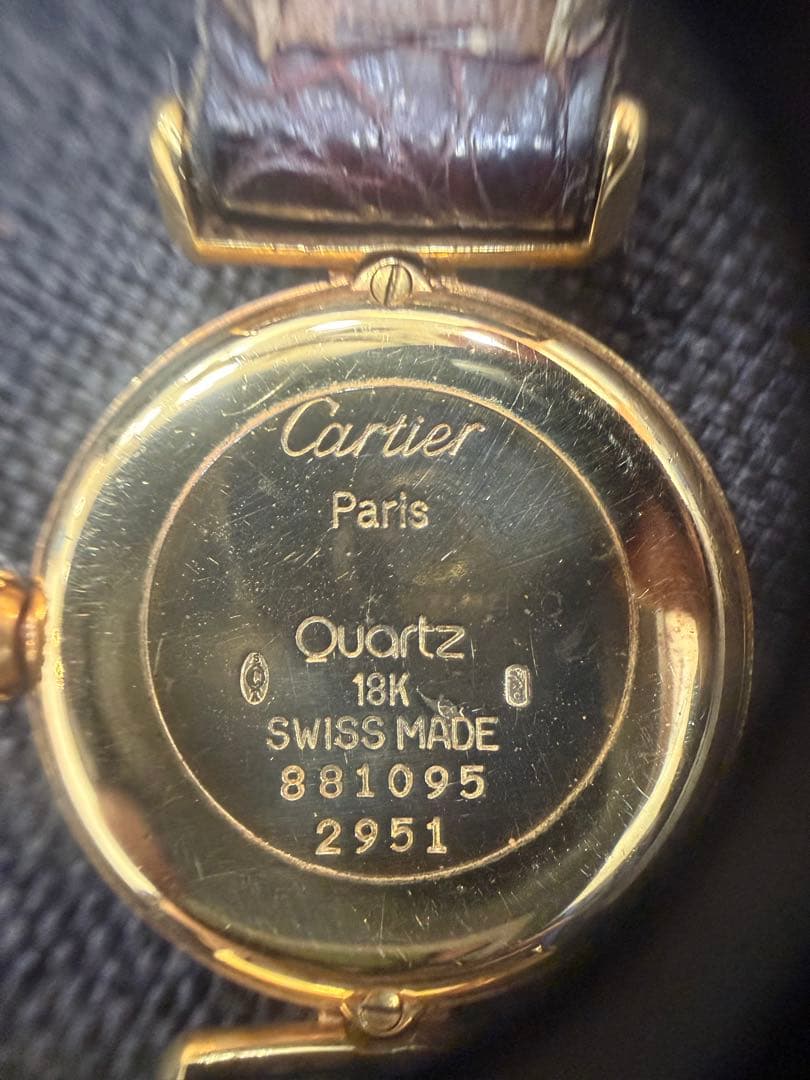 カルティエ Cartier 金無垢 レディース 18金 マストコリゼ K18YG