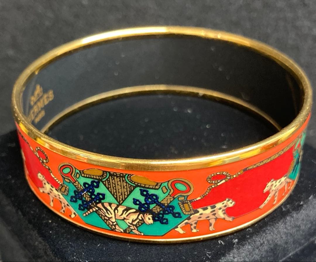 HERMES エルメス エマイユGM 七宝焼 バングル ブレスレット