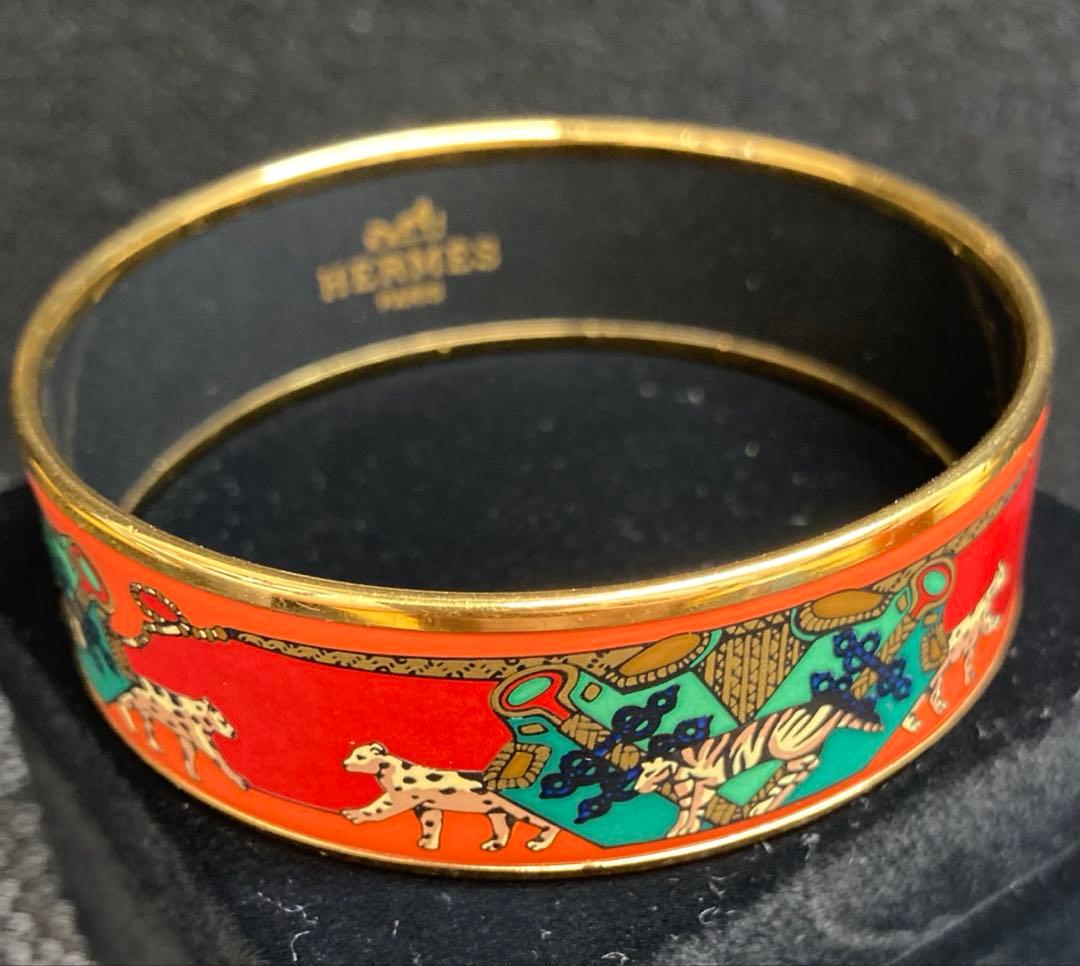 HERMES エルメス エマイユGM 七宝焼 バングル ブレスレット