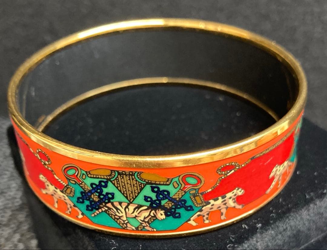 HERMES エルメス エマイユGM 七宝焼 バングル ブレスレット