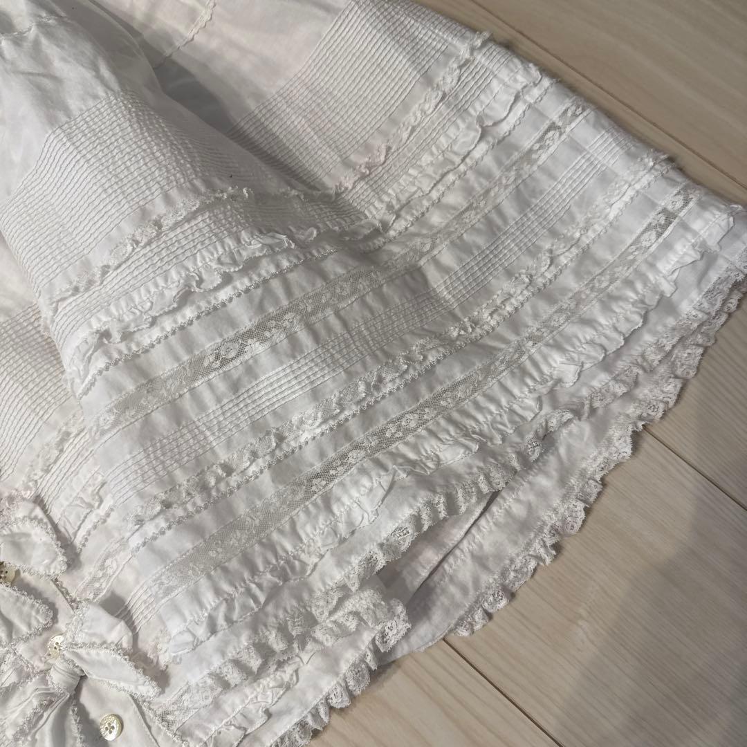 ホワイトコットンノースリーブチュニック