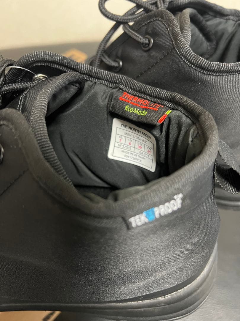新品未使用ノースフェイス防寒ブーツ ブラック　25センチ